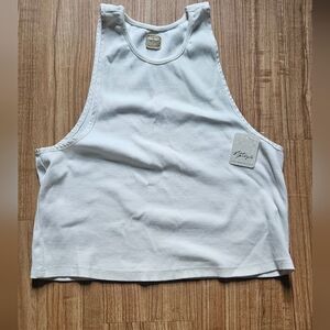 Free People Free-est White Knit Ribbed Tank Top